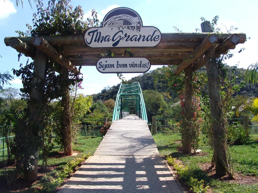 Entrada da Ilha Grande, no rio Paraíba do Sul, em Guararema